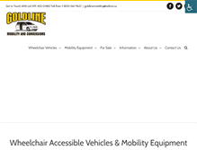 Tablet Screenshot of goldlinemobility.com